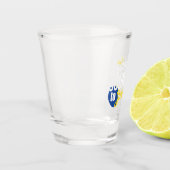 レモンやる気を起こさせる引用文サワーからスウィート ショットグラス (左)