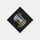 レモンやる気を起こさせる引用文サワーからスウィート スタンダードカクテルナプキン (角)