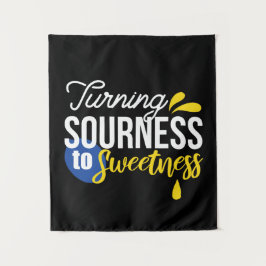 レモンやる気を起こさせる引用文サワーからスウィート タペストリー