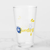 レモンやる気を起こさせる引用文サワーからスウィート タンブラーグラス (裏面)