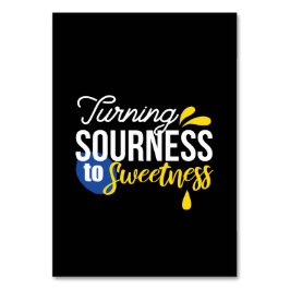 レモンやる気を起こさせる引用文サワーからスウィート テーブルナンバー