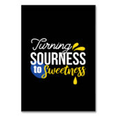 レモンやる気を起こさせる引用文サワーからスウィート テーブルナンバー (正面)