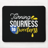 レモンやる気を起こさせる引用文サワーからスウィート マウスパッド (正面)