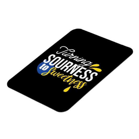 レモンやる気を起こさせる引用文サワーからスウィート マグネット (左側)