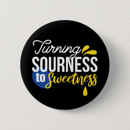 レモンやる気を起こさせる引用文サワーからスウィート 缶バッジ