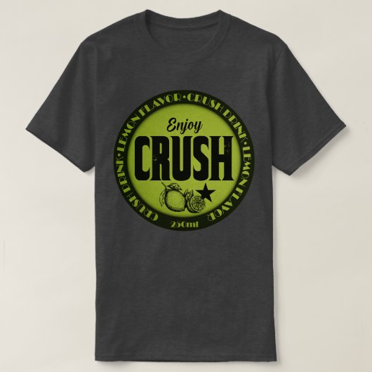 レモンをつぶす Tシャツ (デザイン正面)