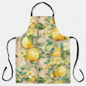 レモンをテーマにしたキッチン エプロン (正面)