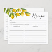 レモンをテーマにしたレシピ (正面/裏面)