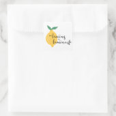 レモンをレモネードステッカーにする スクエアシール (バッグ)