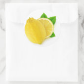 レモンを切る ラウンドシール (バッグ)