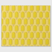 レモンアイスクリームスティック ラッピングペーパー (フラット)