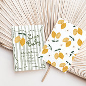 レモンアイタリアンマルフィ男女兼用ベイビーシャワー 招待状