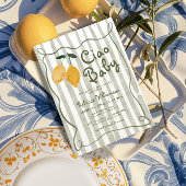 レモンアイタリアンマルフィ男女兼用ベイビーシャワー 招待状