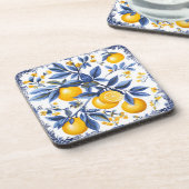 🍋レモンアズレジョ青の要素 コースター (左側)