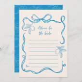 レモンアドバイスザブライドブライダルシャワーカード 招待状 (正面/裏面)