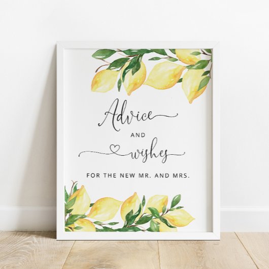 レモンアドバイス花嫁と願い ポスター