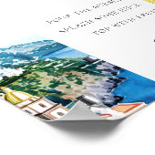 レモンアマルフィコーストミモサバーサインブライダルシャワー ポスター (角)