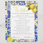 レモンアマルフィ彼女はむしろブライダルシャワーゲーム (正面/裏面)