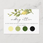 レモンアマルフィ結婚コーストの服装エンクロージャカード エンクロージャーカード (正面)