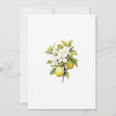 レモンアンドオリーブブライダルシャワー 招待状 (裏面)