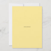 レモンアンドピンクローズリースブライダルシャワー招待状 (裏面)