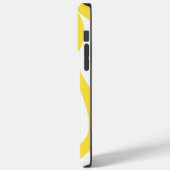 レモンイエローとホワイトのEbbとFlow 4 Case-Mate iPhoneケース (裏面 / 左)