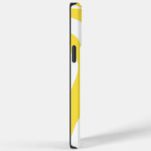 レモンイエローとホワイトのEbbとFlow 4 Case-Mate iPhoneケース (裏面 / 右)