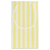 レモンイエローとホワイトキャンディストライプー スモールペーパーバッグ (裏面)
