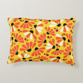 レモンイエローのコンフロアー紙吹雪 アクセントクッション (裏面)