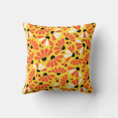 レモンイエローのコンフロアー紙吹雪 クッション (裏面)