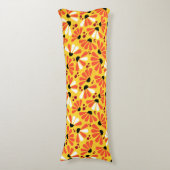 レモンイエローのコンフロアー紙吹雪 ボディピロー (正面縦)