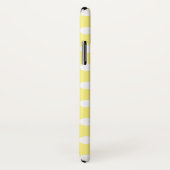 レモンイエローの白水玉模様 Case-Mate iPhoneケース (裏面/右)