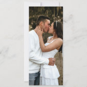 レモンイエローの花の写真の結婚式は日付を保存 セーブザデート (裏面)