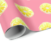 レモンイエローウォーターの色（ピンク色） ラッピングペーパー (ロールコーナー)