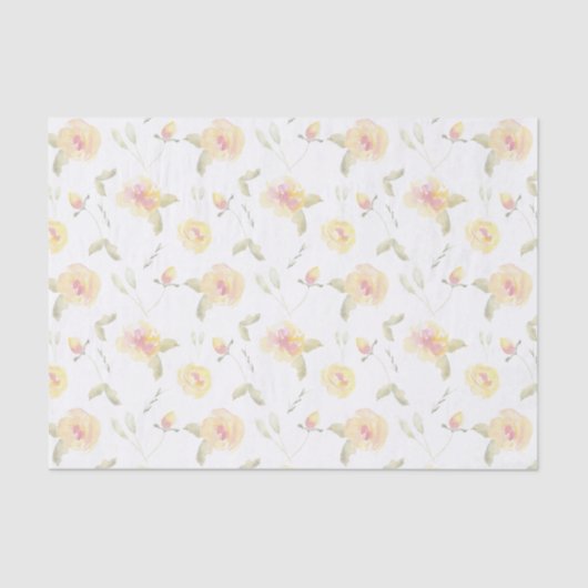 レモンイエローウォーターの花 薄葉紙 (正面)