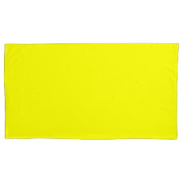 レモンイエローキングサイズピローケースペア 枕カバー