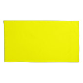 レモンイエローキングサイズピローケースペア 枕カバー (裏面-右)