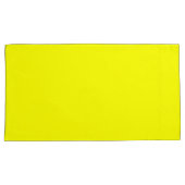 レモンイエローキングサイズピローケースペア 枕カバー (正面右)