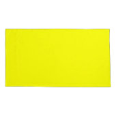 レモンイエローキングサイズピローケースペア 枕カバー (裏面-左)