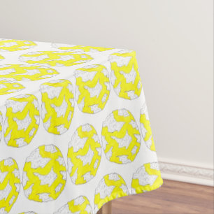 レモンイエロークリンクルクッキーベイクセールベーカリー テーブルクロス