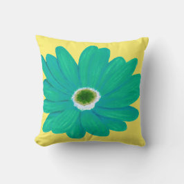 レモンイエローサマーフローラ装飾用クッション クッション