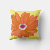 レモンイエローサマーフローラ装飾用クッション クッション (裏面)