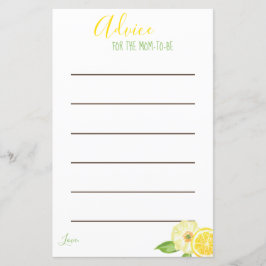 レモンイエローシトラスママはアドバイスカード