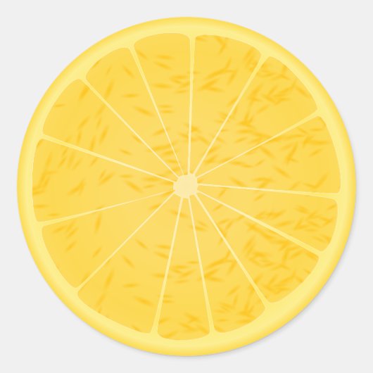 レモンイエローシトラス ラウンドシール (正面)