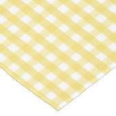 レモンイエロージンガム テーブルクロス (アングル)