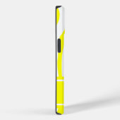 レモンイエローゼブラプリント（モノグラム付） Case-Mate iPhoneケース (裏面 / 右)