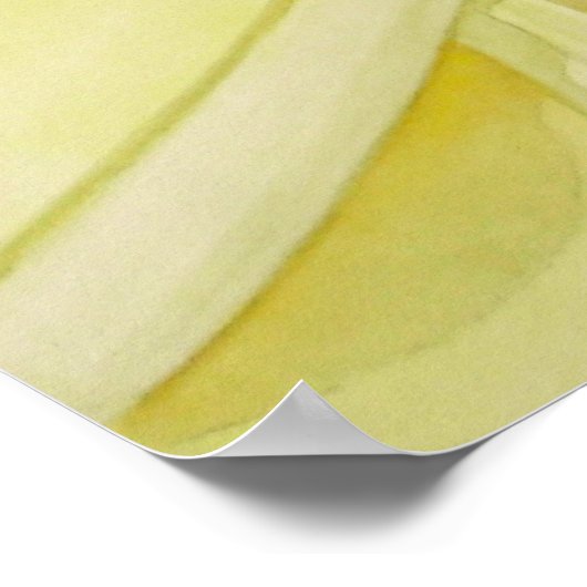 レモンイエローフランギパニ ポスター (角)