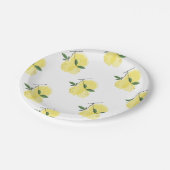 レモンイエローブライダルシャワー ペーパープレート (アングル)