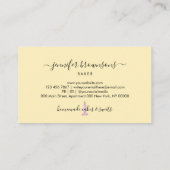 レモンイエローベーカリー 名刺 (裏面)