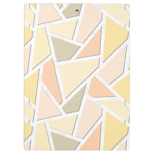 レモンイエローモザイクパターン クリップボード (裏面)